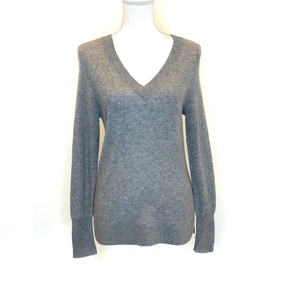 Halogen Sweaters - HALOGEN | Double V Cashmere Sweater